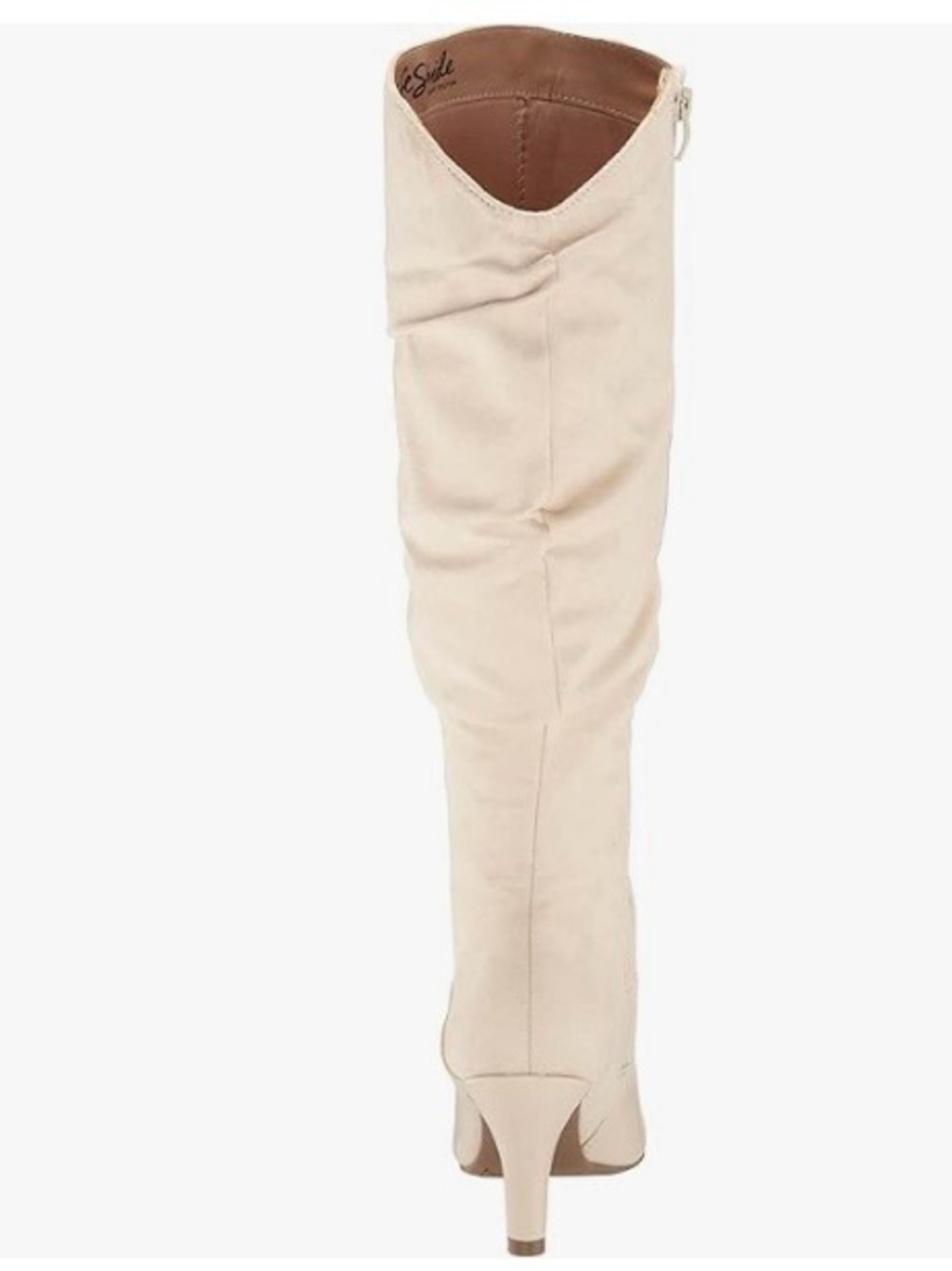 Women's Knee-High Slouch Boot Almond Milk Color Size 8.5 Wide Calf - Picture 3 of 16